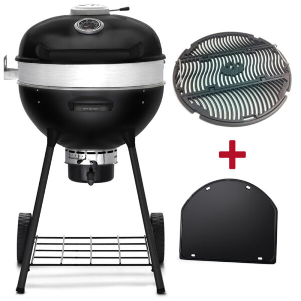 Napoleon Kettle Pro 57 Phantom Holzkohlegrill mit Grillrost + Plancha gratis