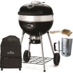 Napoleon Holzkohlegrill Rodeo Kettle Pro 57 cm Set + Abdeckhaube + Anzündkamin und Bürste